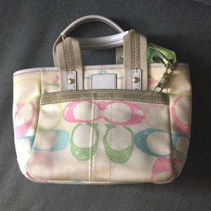 Coach bag, colorful Cs